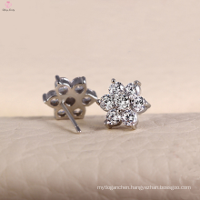 925 Sterling Silver Stud Earrings Jewelry with Inlaid CZ